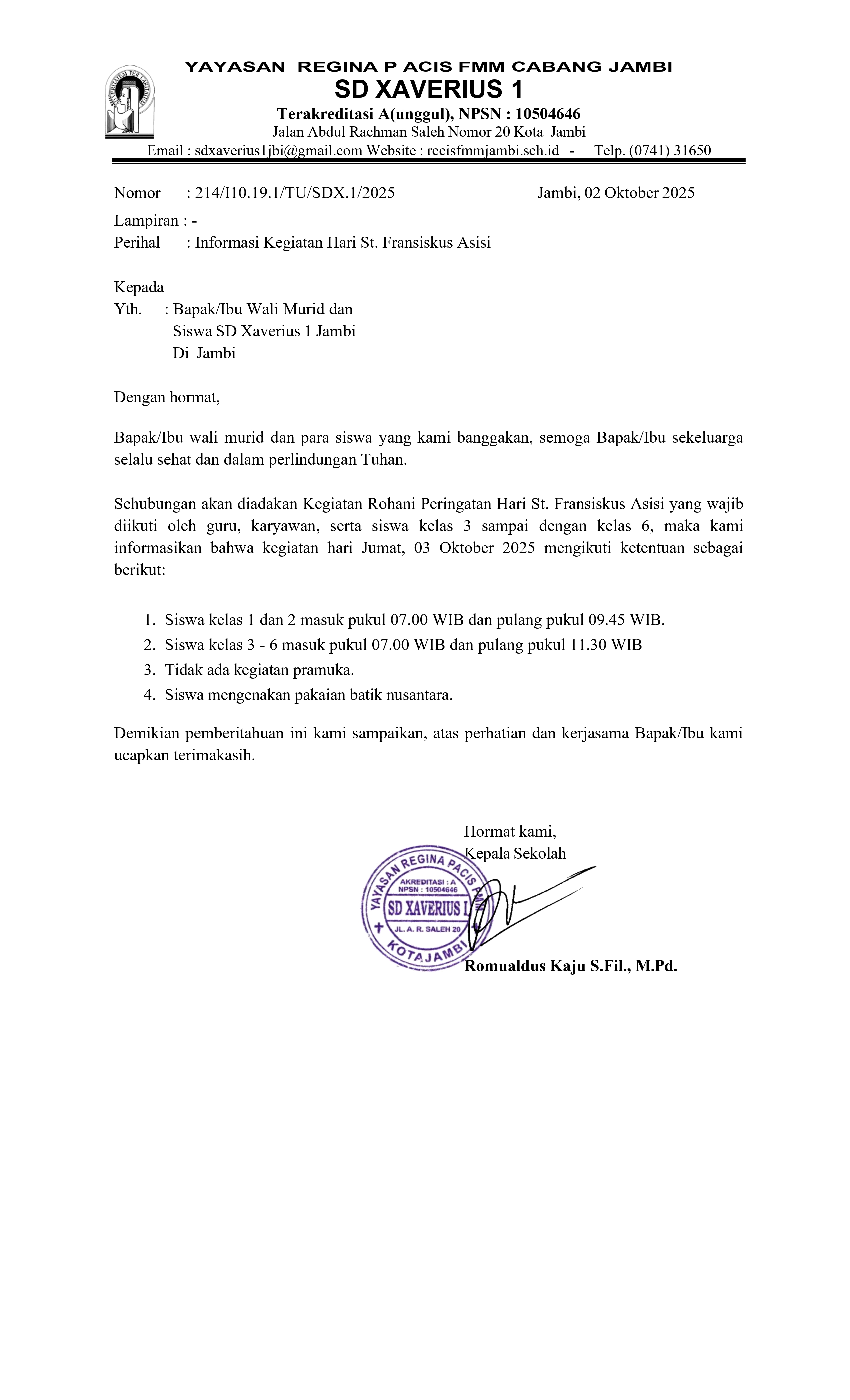 Informasi Kegiatan Hari St. Fransiskus Asisi_page-0001